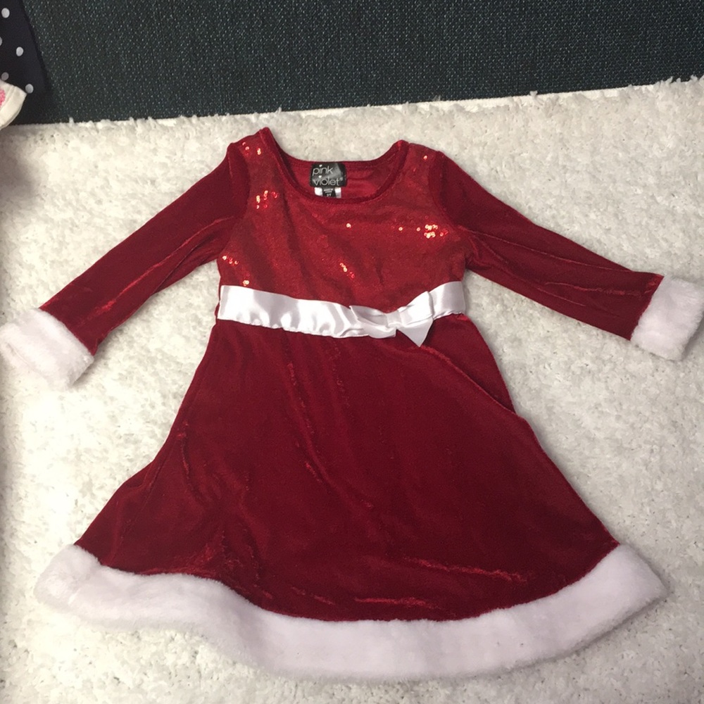 Pink & Violet Christmas Dress: Size 3T